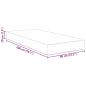 Preview: Bettmatratze mit Matratze Blau 80 x 200 cm Stoff
