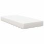 Preview: Taschenfederkernmatratze Creme Medium 90x200x20 cm Stoff