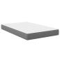 Preview: Bettmatratze mit Matratze Hellgrau 120 x 190 cm Stoff
