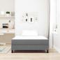 Preview: Bettmatratze mit Matratze Hellgrau 120 x 190 cm Stoff