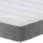 Preview: Bettmatratze mit Matratze Hellgrau 120 x 190 cm Stoff