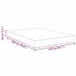 Preview: Taschenfederkern-Matratze Blau Mittel 140x190x20 cm Stoff