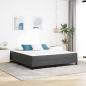 Preview: ARDEBO.de - Bettmatratze mit Matratze Grau 180 x 200 cm Stoff