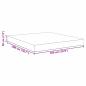 Preview: Bettmatratze mit Matratze Grau 180 x 200 cm Stoff