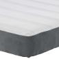 Preview: Bettmatratze mit Matratze Grau 180 x 200 cm Stoff