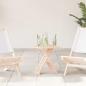 Preview: ARDEBO.de - Couchtisch Faltbar 33x33x40,5 cm Massivholz Walnuss