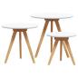 Preview: Couchtischset aus massivem Walnuss- und Spanholz