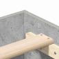 Preview: Bettgestell 90x200 cm Beton Grau aus Ingenieurholz