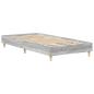 Preview: Bettgestell 90x200 cm Grau Sonoma Holzwerkstoff