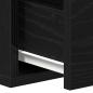 Preview: Wandmontiertes Schubladenregal Schwarz Eiche 60x26x18,5cm Holzwerkstoff