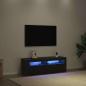 Preview: TV-Schrank mit LED Schwarz Eiche 120x35x40 cm Holzwerkstoff