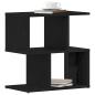 Preview: Nachttisch Schwarz Eiche 50x30x51,5 cm Holzwerkstoff