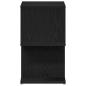 Preview: Nachttisch Schwarz Eiche 50x30x51,5 cm Holzwerkstoff