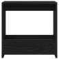 Preview: Beistelltisch Schwarzes Eichenholz 50x26x50 cm Werkstoff
