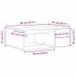 Preview: Couchtisch Schwarze Eiche 90x67x33 cm Holzwerkstoff
