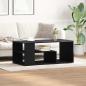 Preview: ARDEBO.de - Couchtisch Schwarz Eiche 100x50x40 cm Holzwerkstoff