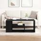 Preview: Couchtisch Schwarz Eiche 100x50x40 cm Holzwerkstoff
