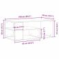 Preview: Couchtisch Schwarz Eiche 100x50x40 cm Holzwerkstoff