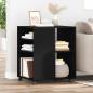 Preview: ARDEBO.de - Aufbewahrungsschrank Schwarz Eichenholz 60x53x72,5 cm Holzwerkstoff