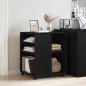 Preview: Aufbewahrungsschrank Schwarz Eichenholz 60x53x72,5 cm Holzwerkstoff
