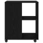 Preview: Aufbewahrungsschrank Schwarz Eichenholz 60x53x72,5 cm Holzwerkstoff
