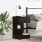 Preview: ARDEBO.de - Nachttisch Schwarz Eiche 40x35x65 cm Holzwerkstoff