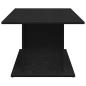 Preview: Couchtisch Schwarz Eiche 102x55,5x40 cm aus Holzwerkstoff