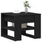 Preview: Schwarzer Eichen-Couchtisch 55,5x55x45 cm aus Holzwerkstoff