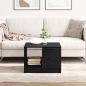 Preview: ARDEBO.de - Couchtisch Schwarzes Eichenholz 50x50x36 cm ausWerkstoff