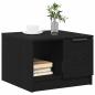 Preview: Couchtisch Schwarzes Eichenholz 50x50x36 cm ausWerkstoff