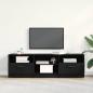 Preview: ARDEBO.de - TV-Schrank Schwarz Eiche 150x33,5x45 cm Werkstoff