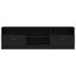 Preview: TV-Schrank Schwarz Eiche 150x33,5x45 cm Werkstoff