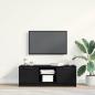Preview: TV-Schränk 102 x 32 x 35,5 cm Schwarz Eichen-Optik