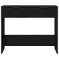 Preview: Konsolentisch Schwarz Eiche 90x36x75 cm aus Holzwerkstoff