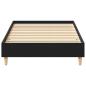Preview: Bettgestell 120x200 cm Schwarz Eichenholz