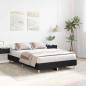 Preview: Bettgestell 120x190 cm Schwarz Eichenholz, beschichtete Spanplatte
