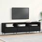 Preview: ARDEBO.de - TV-Schrank Schwarz Eiche 150x30x44,5 cm Holzwerkstoff