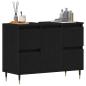 Preview: Waschbeckenunterschrank Schwarze Eiche 80x33x60 cm Holzwerkstoff