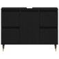 Preview: Waschbeckenunterschrank Schwarze Eiche 80x33x60 cm Holzwerkstoff
