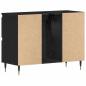 Preview: Waschbeckenunterschrank Schwarze Eiche 80x33x60 cm Holzwerkstoff
