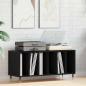 Preview: ARDEBO.de - Record Cabinet Schwarze Eiche 100x38x48 cm Werkstoff