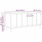 Preview: Record Cabinet Schwarze Eiche 100x38x48 cm Werkstoff