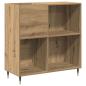 Preview: Record Cabinet Alte Holz 84,5x38x89 cm Holzwerkstoff