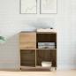 Preview: Record Cabinet Alte Holz 84,5x38x89 cm Holzwerkstoff