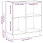 Preview: Record Cabinet Artisan Oak 84,5x38x89 cm Ingenieurholz