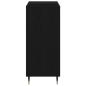 Preview: Regalschrank Schwarzer Eichenholz 84,5x38x89 cm Ingenieurholz