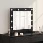 Preview: ARDEBO.de - Waschbecken-Spiegel Schwarze Eiche Holzwerkstoff 60 x 55 x 18 cm