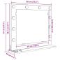 Preview: Waschbecken-Spiegel Schwarze Eiche Holzwerkstoff 60 x 55 x 18 cm