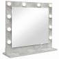 Preview: Make-up Spiegel Beton grau Holzwerkstoff 60 x 55 x 18 cm