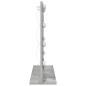 Preview: Make-up Spiegel Beton grau Holzwerkstoff 60 x 55 x 18 cm